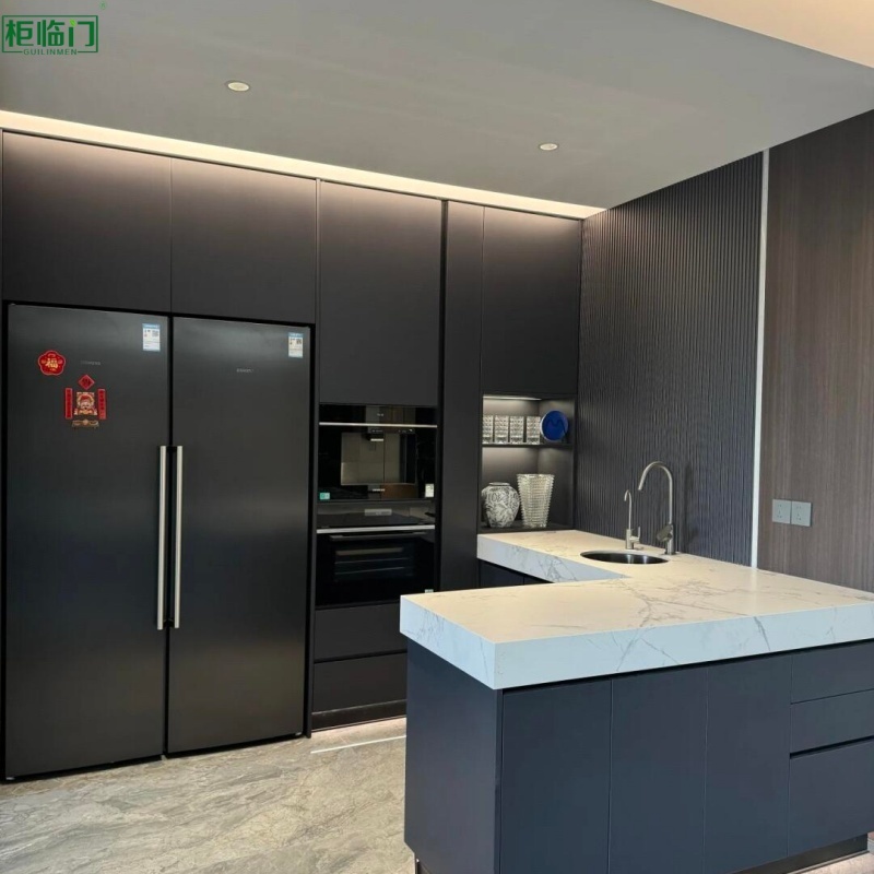 Aluminum Honeycomb Interior Kitchen Cabinet Eco Friendly Customized Colors