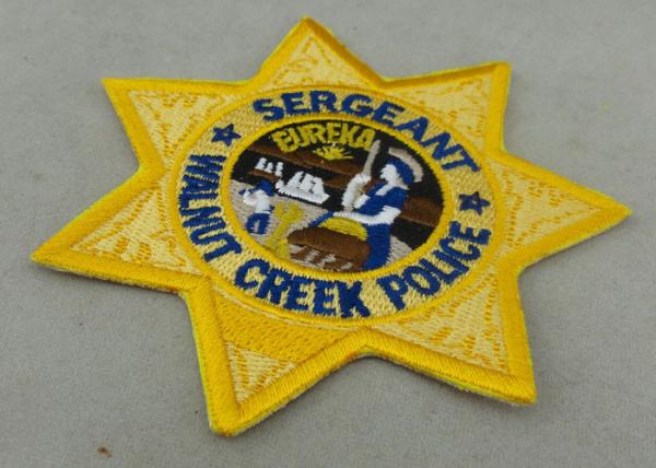 Crafts Toys Custom Embroidery Patch Back Side Police Patch Badge