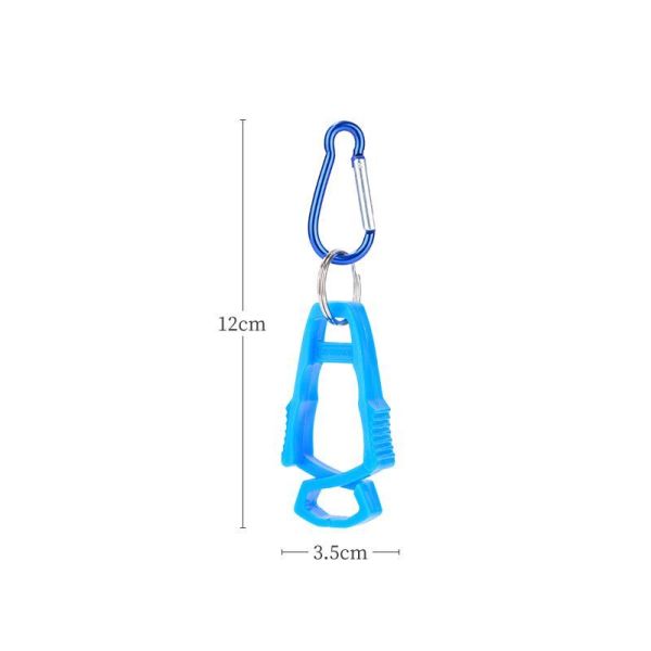 Custom High Strength POM Plastic Glove Clip with Anti-lost Hook for Multi-functional Industrial Use
