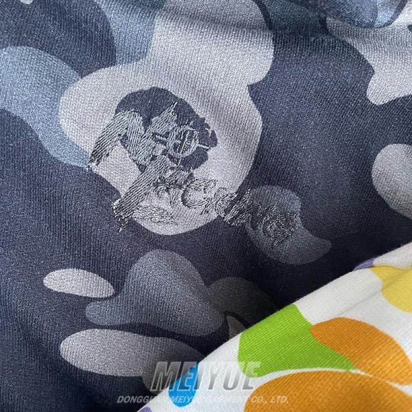 Bloc de couleur personnalisé Hoodie pleine fermeture à glissière 500gsm Vêtements de rue Impression numérique Bordure Logo Hoodie