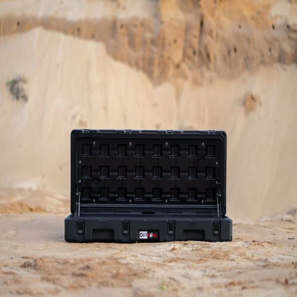 Durable 85L Plastic Universal Roof Top Carrier Storage Tool Box LLDPE Cargo Case Rotomolded Tool Box 4WD Storage Box Roof Rack