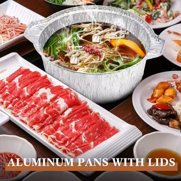 6 дюймовые круглые мини-пирожные сковородки из алюминиевой фольги