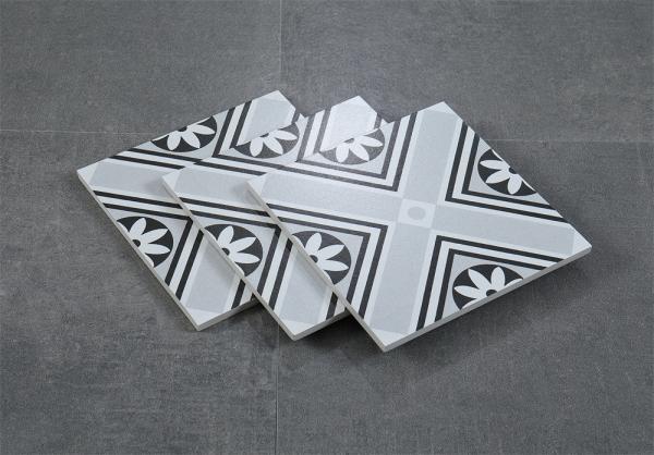 Gray Antibacterial Ceramic Rustic Tile 200x200mm for Kitchen Walls