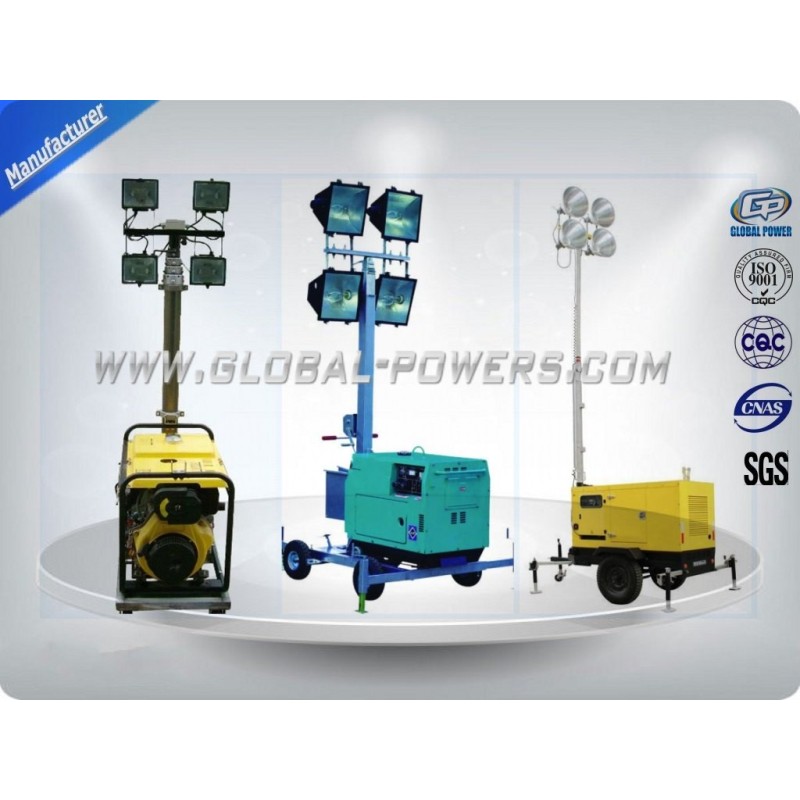 4×400W Metal Lamps Diesel Generator Light Tower 5Kw Waterproof Weatherproof
