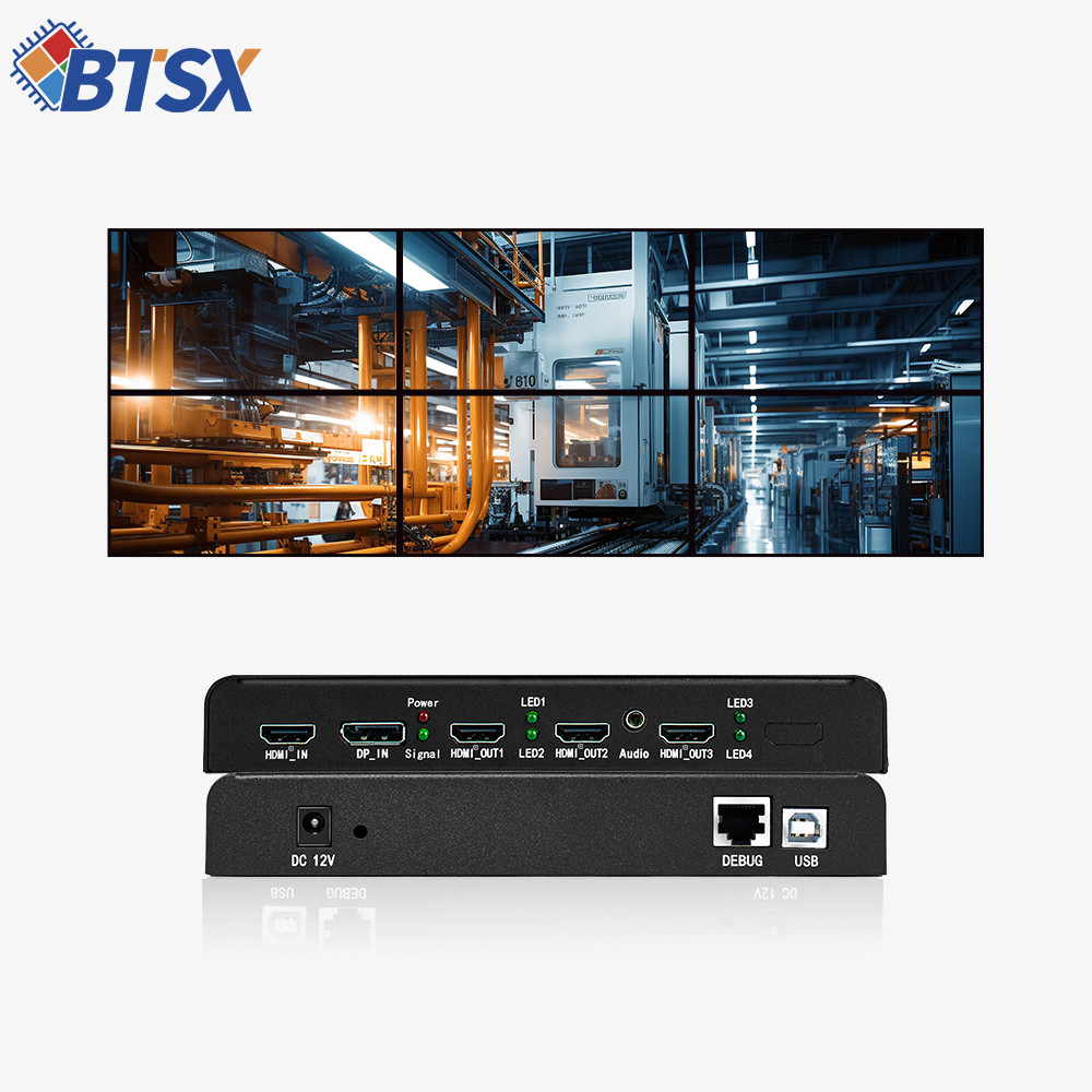 BIT-MSE-4K60-103HD Индустриальный 4K Multi-Screen Expansion Box с выходами 3xHDMI