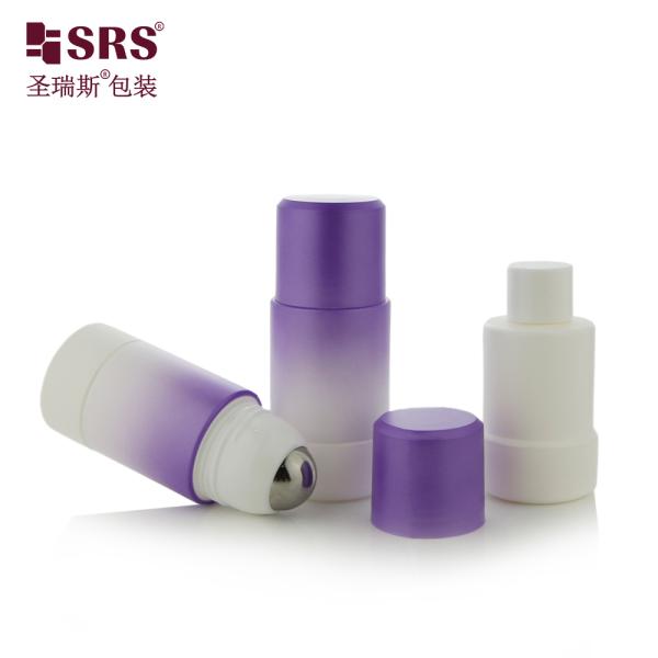 Refillable PP Roll On Bottle 50ml 75ml for Essential Oils and Deodorant
