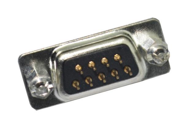 9 material SECUNDÁRIO de Pin Connectors Double Row Black PBT da placa de circuito do DB D do Pin