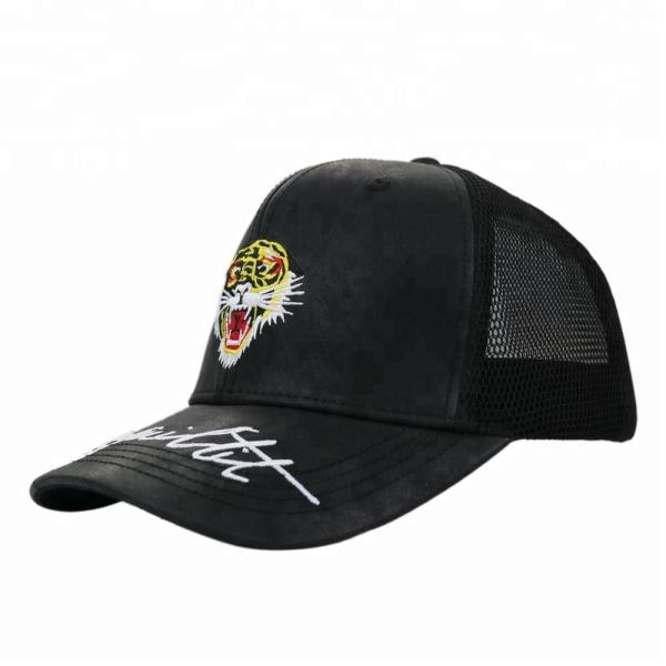 Waterproof Casual PU Leather Baseball trucker Cap / Summer Baseball trucker Caps Unisex