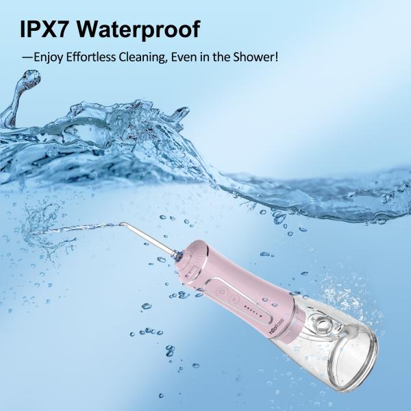 5 Cleaning Modes Electric Water Flosser Dental Irrigator 400ml Ipx7 Portable