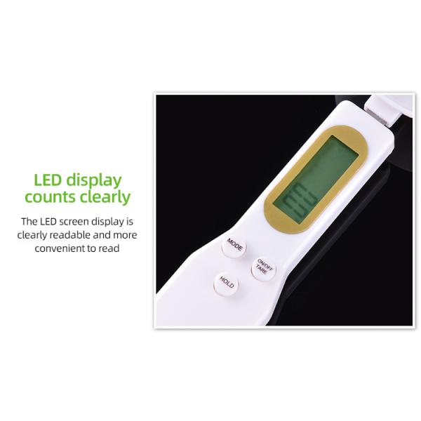 23*5,8*2cm écologique électronique électronique en plastique cuillère échelle cuisine outil de mesure alimentaire avec écran LCD
