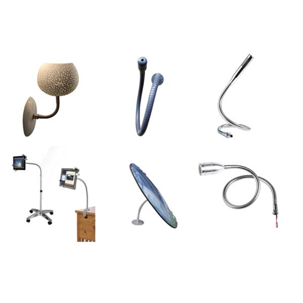 500mm Stainless Steel Flexible Tube ZINC Metal Arm Gooseneck Lamp Pipe