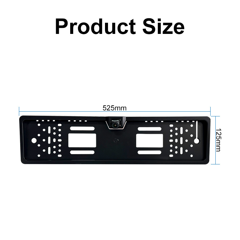HD 170 Degree European License Plate Camera, Wireless 5G WiFi Car DVR Recorder, Front & Rear View Camera Compatible with iPhone & Android Phone