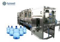 água de mineral da garrafa 20L equipamento de enchimento 2000BPH do cilindro de 5 galões