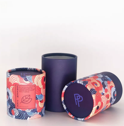 Бумажный чай картона трубки кладет Biodegradable упаковку в коробку чая цилиндра