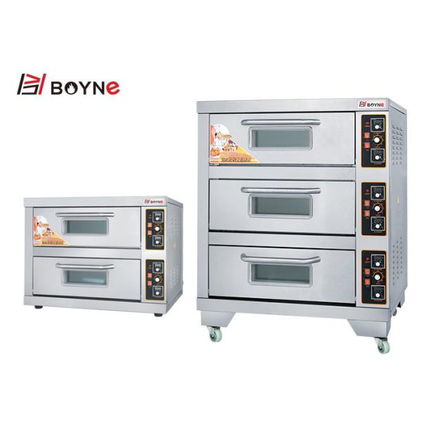 Палуба магазина пекарни нержавеющей стали Commerial двойная печь 2 слоев с дверью Viwing