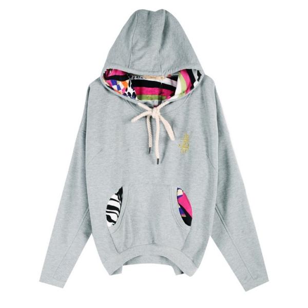 Фуфайки дам с капюшоном, белый свободный способ Джерси