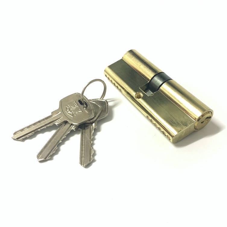 Double Open Zinc Brass Cylinder Customized 80mm Cylinder Lock