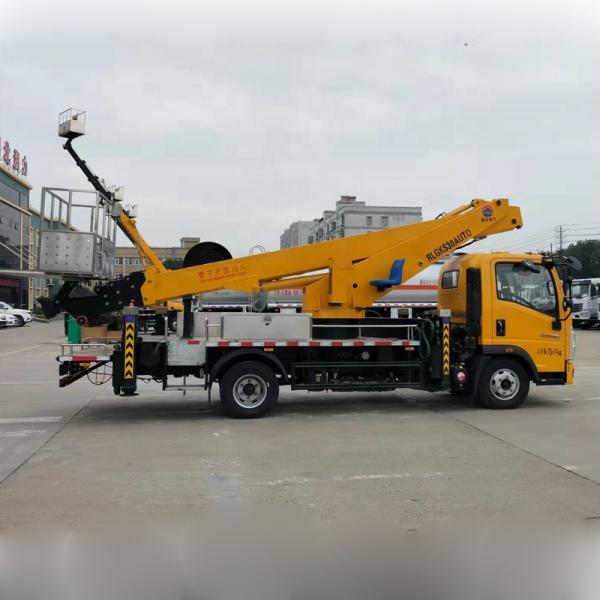 Sinotruk Howo 30 mètres nacelle télescopique à bras unique véhicule de travail aérien élévateur élévateur machines de levage