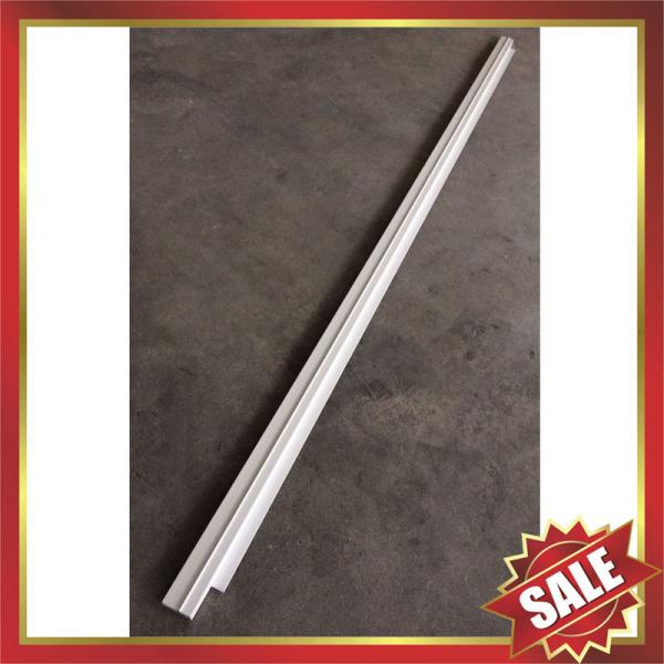 Back frontal aluminium alloy awning canopy profile bar for DIY pc polycarbonate awning canopy for sales