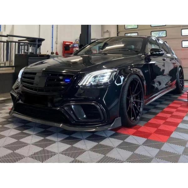 BRASS Tyle Front Shovel Rear Diffuser for Mercedes-Benz W222 AMG S63 S65 S63 S65 Carbon Fiber Body Kit