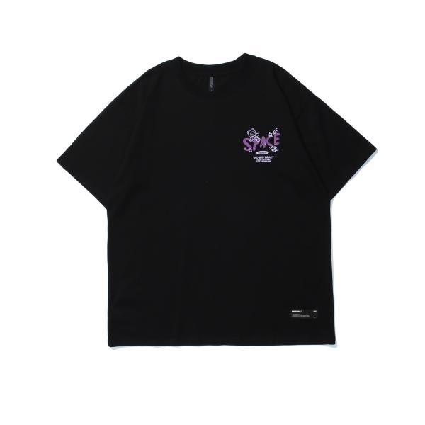 Short Sleeve Unisex Men's T-Shirt Cotton Cartoon Letter Print with Breathable Fabric
