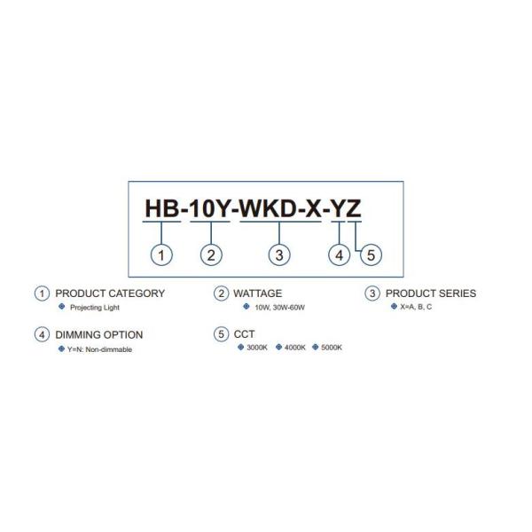 High Bay Explosion Proof LED Lights ATEX 10-60W 3000k-5000k