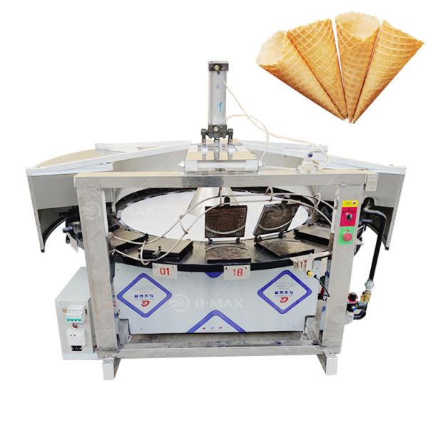 250 KG Capacity 300pcs/h Ice Cream Waffle Cone Egg Roll Maker for Customer Requirements
