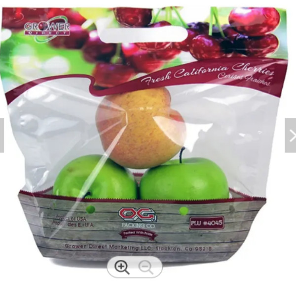 Storage Fruit Plastic Grape Bags Ziplock Customized Heavy Duty