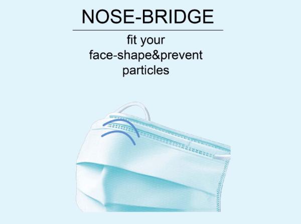 Portable Foldable 3 Ply Face Mask  Personal Health Care Non Woven Fabric Mask