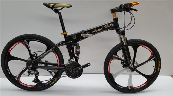 Tianjin factory high grade 26 aluminium alloy mountain bike MTB can be folded with magnesium alloy one wheel