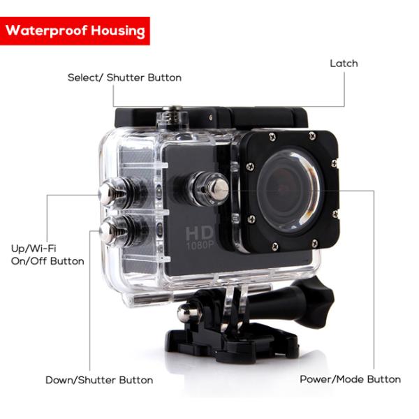 Original SJCAM SJ4000 Sport Camera 12Mega Pixels CMOS-Sensor 1.5inch Mini USB/Mini HDMI