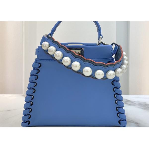 Peeakboo Classic Womens Luxury Handbag Leather Lace Woven Edge Handbag High Capicity Pure Colors Cross-Body Bag