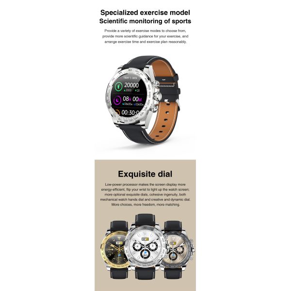 Eraysun Premium AW13 Business Smart Watch 1.28 Inch Waterproof Touch Screen Smart Watch for Men Sport Smart Watch