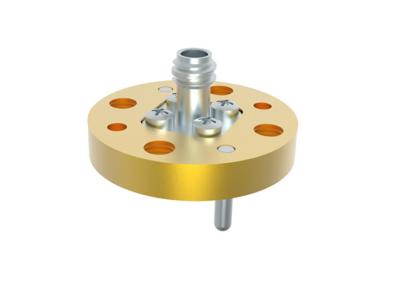 WR10 BJ900 Para 1.0mm Fêmea Guia de Ondas Para Adaptador Coax 74GHz~110GHz Lançamento final 1.0/BJ900-KFE1