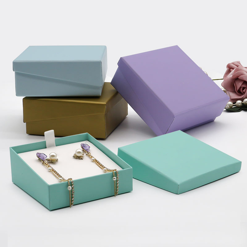 Custom Logo High End Cardboard Jewelry Box UV Printing Paper Bangle Box