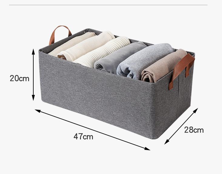 Large Capacity Non-woven Cloth Folding Storage Portable Clothes Storage for Wardrobe Use