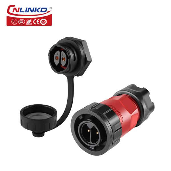 Cnlinko Connector 2 Pin Connector IP68 DC Plug 24V Led 2 Pin Waterproof Connector Plug Cable Socket