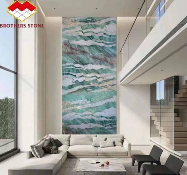 Natural Stone Brazil Marble Backlit Sodalite Green Quartzite for Bedroom Design Ideas
