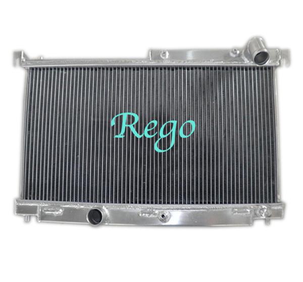 2 Core Aluminum Radiator For MAZDA RX7 1992-1995 MT Aluminum Racing Radiator