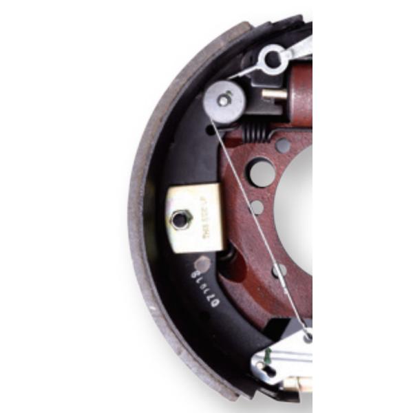 Red 12.25''X4'' Trailer Drum Brake Assembly ISO TS16949