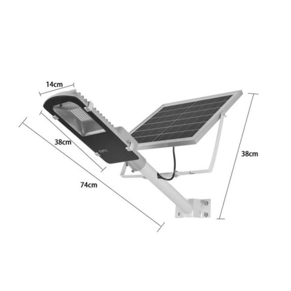 Ip65 Solar Powered Parking Lot Lights , Integrated Solar Street Lamp 100 Lumen