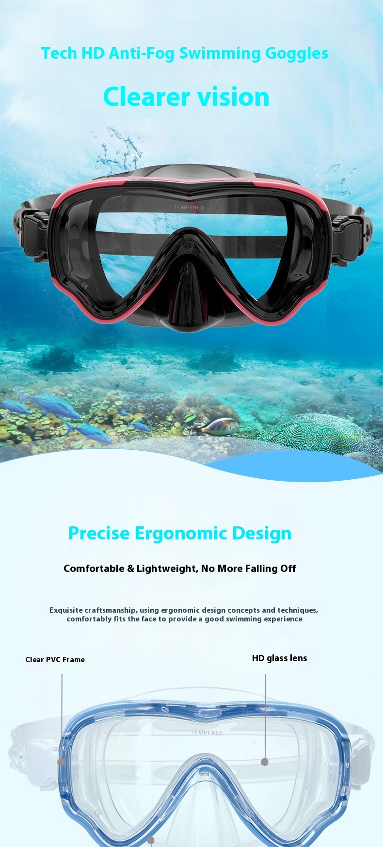 Cross-border Large Frame Ski Protective Goggles, Windproof Safety Goggles for Outdoor Sports & Mountain Climbing, Compatible with Bifocal Glasses