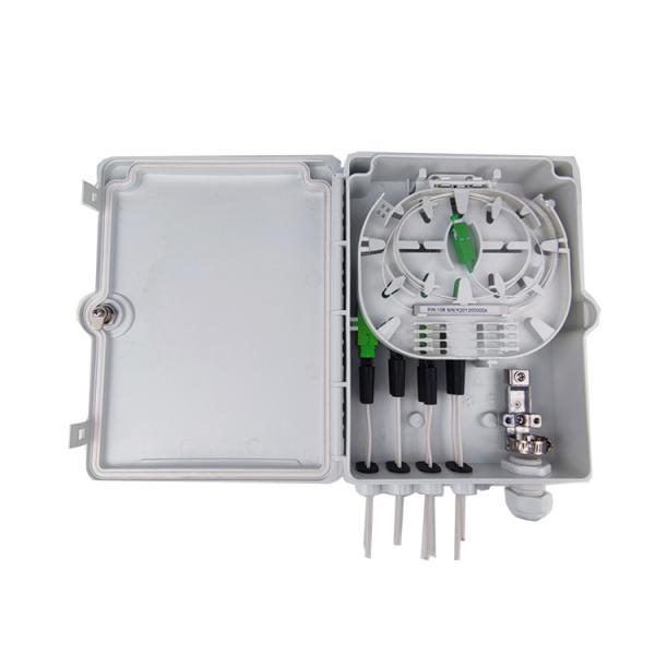 Wall Pole Mount Fiber Optic Distribution Box for Network FTTH IP65 Outdoor 8 Cores