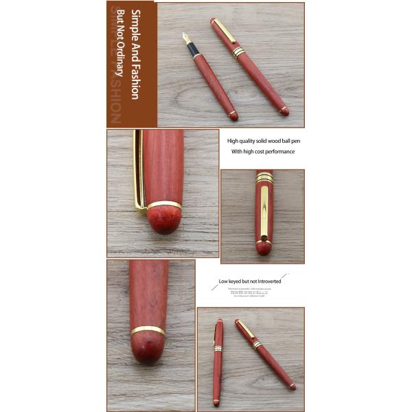 Lápiz de madera de rosa con logotipo personalizado de pulir a mano lápiz artesanal de madera regalo de negocios