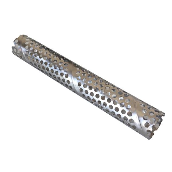 1-5mm Hole Size Perforated Round Steel Tubing 304 Stainless Flange Corrosion Resistance
