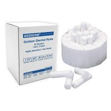 Cotton Rolls Dental Gauze Cotton Rolls Non Sterile 100% Natural High Absorbent Cotton for teeth10mmX38mm
