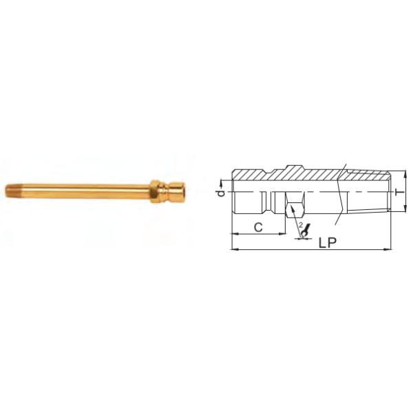 Не муфта клапана латунная быстрая для линии модульного 1.5Mpa