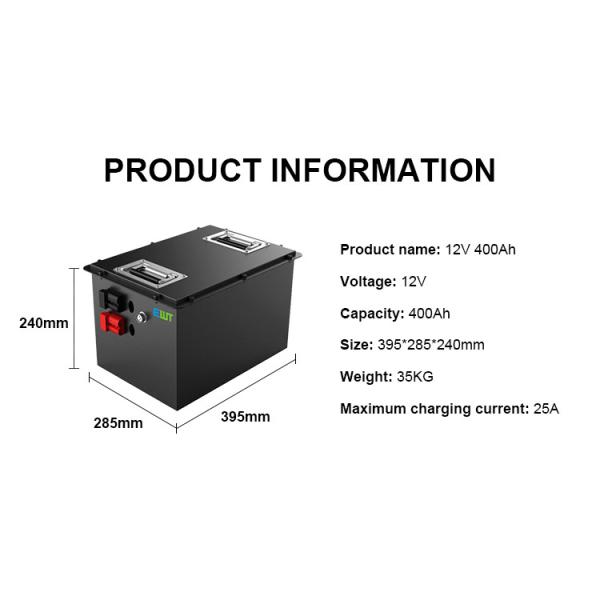 Voltage 12V Lithium Iron Phosphate Battery Rechargeable 400ah Lithium Battery