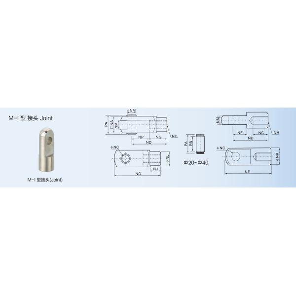 Покрытые никелем аксессуары цилиндра воздуха, м - аксессуары цилиндра И совместные пневматические
