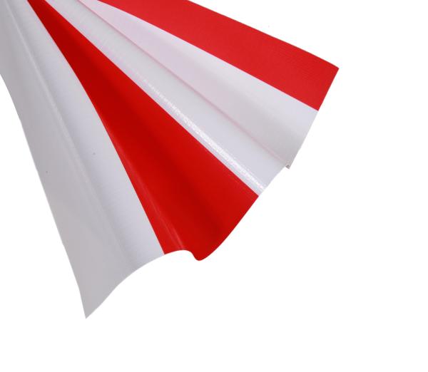 Long Lasting Polyester Fabric PVC Striped Tarpaulin 500DX500D 18X12 500G